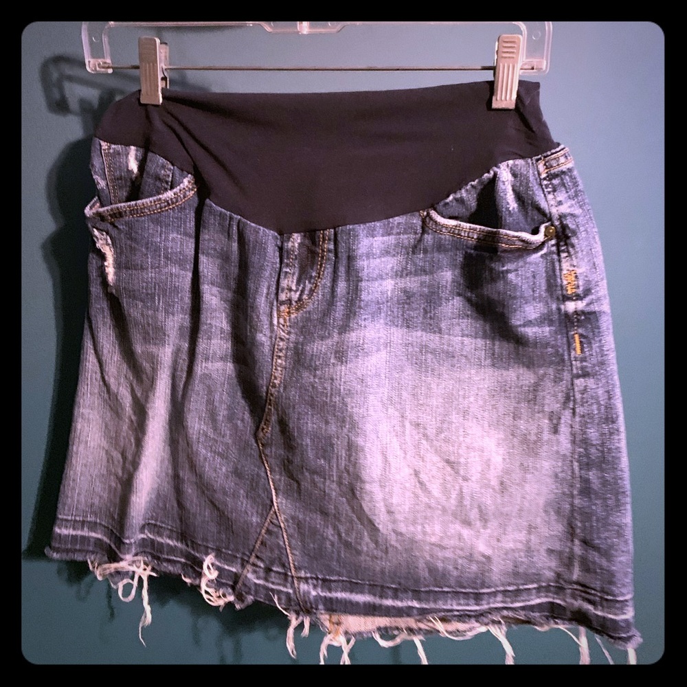 Maternity Jean Skirt